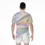 Holographic Art Print Men's Rompers
