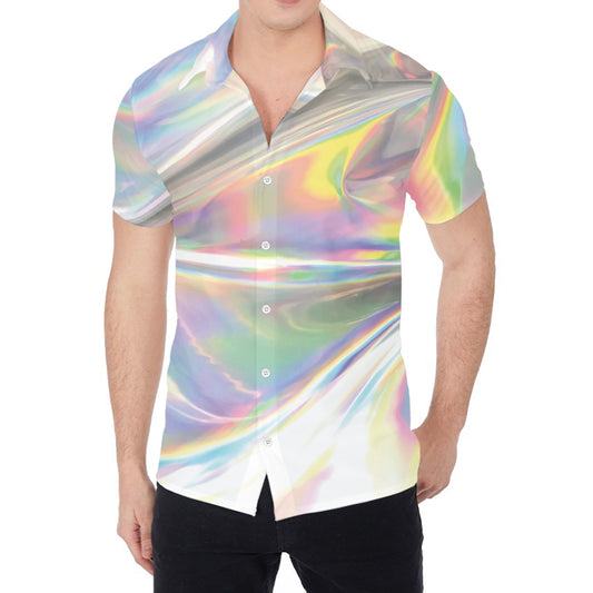 Holographic Art Print Men's Shirt
