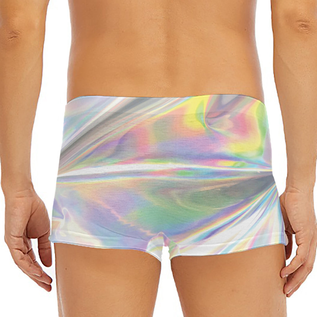 Holographic Art Print Men's Short Boxer Briefs