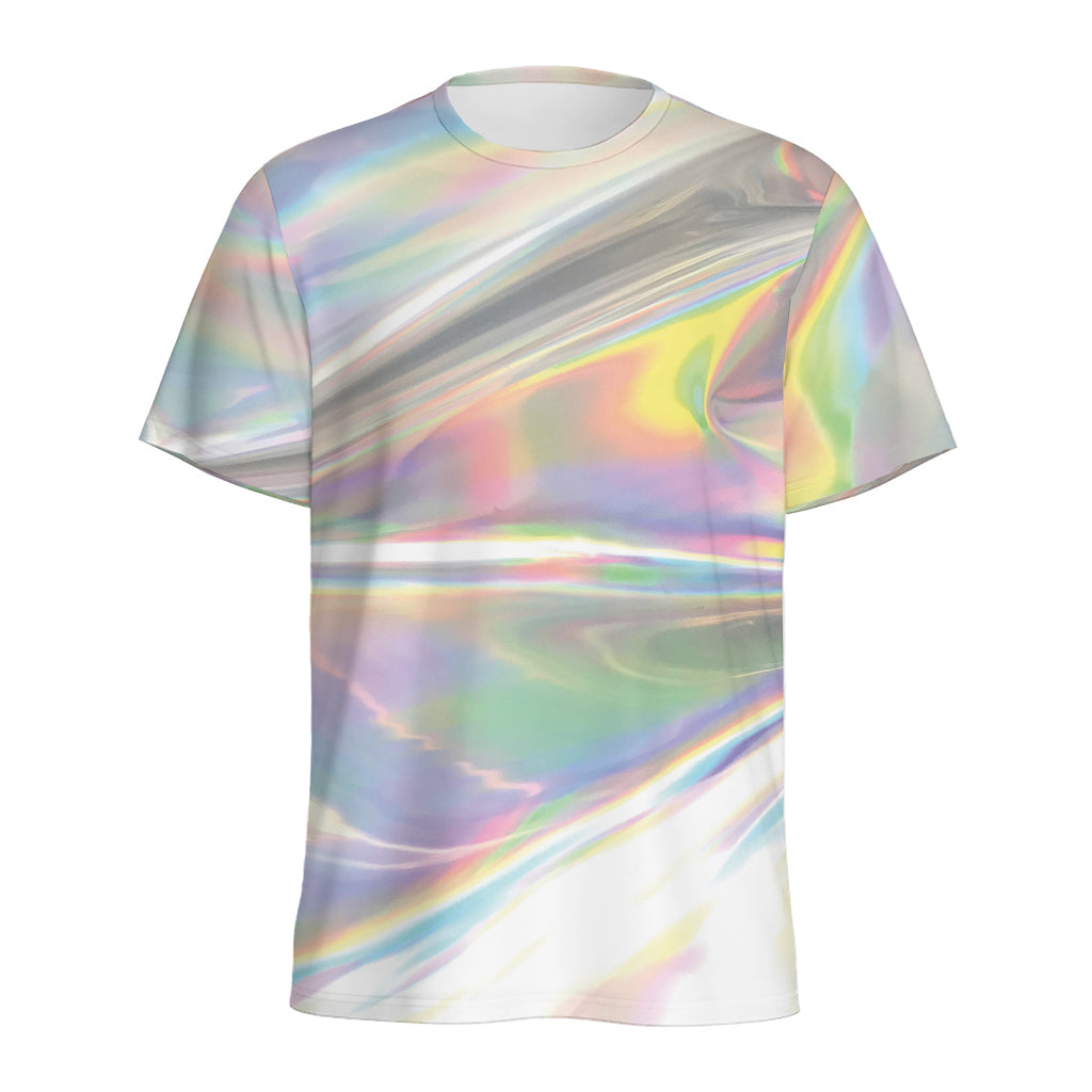 Holographic Art Print Men's Sports T-Shirt