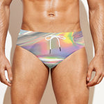 Holographic Art Print Men's Swim Briefs