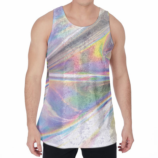 Holographic Art Print Men's Velvet Tank Top