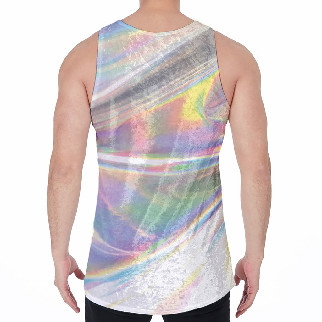 Holographic Art Print Men's Velvet Tank Top