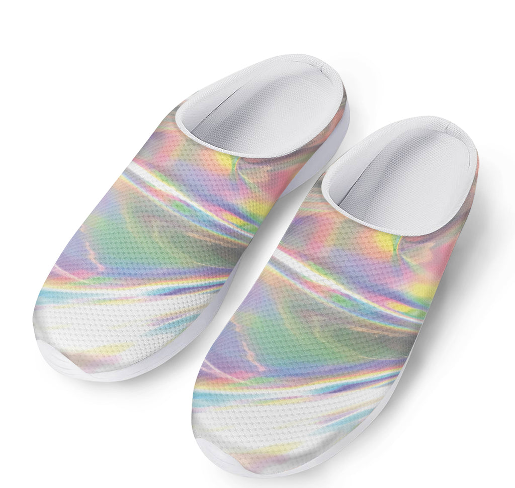 Holographic Art Print Mesh Casual Shoes