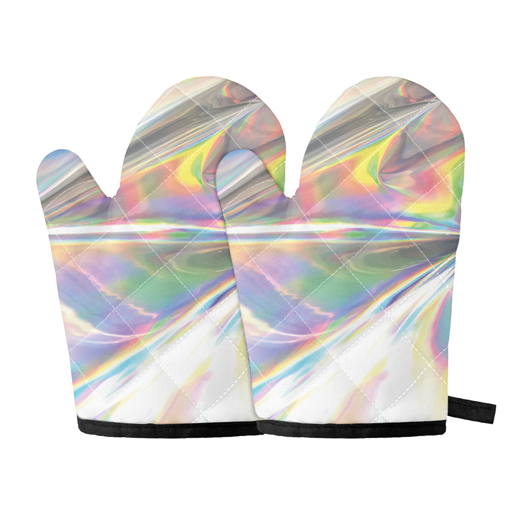 Holographic Art Print Oven Mitts