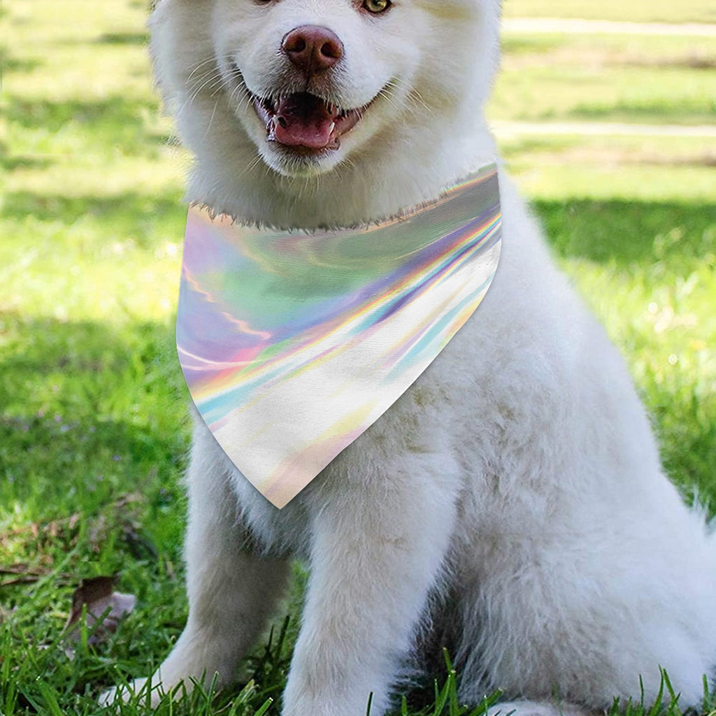 Holographic Art Print Over The Collar Dog Bandana