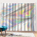 Holographic Art Print Pencil Pleat Curtains