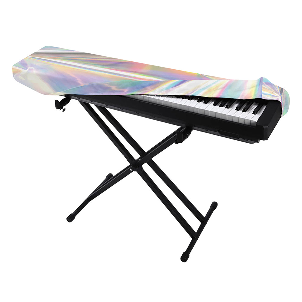 Holographic Art Print Piano Keyboard Cover