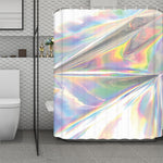 Holographic Art Print Polyester Shower Curtain