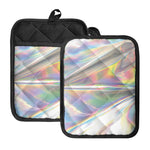Holographic Art Print Pot Holders With Pocket