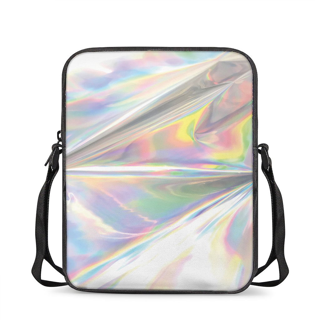 Holographic Art Print Rectangular Crossbody Bag