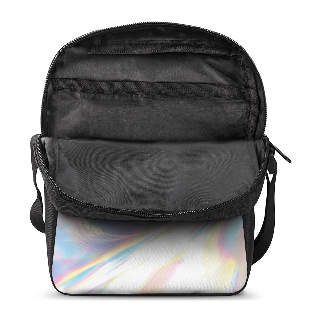 Holographic Art Print Rectangular Crossbody Bag