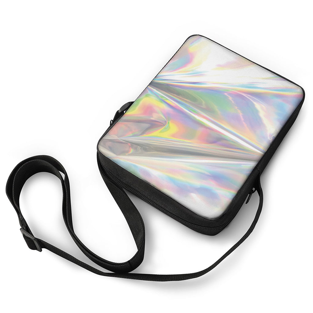 Holographic Art Print Rectangular Crossbody Bag