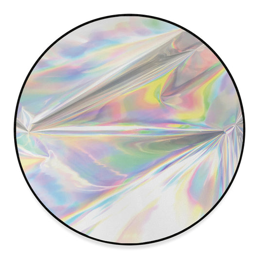 Holographic Art Print Round Floor Mat