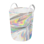 Holographic Art Print Round Laundry Basket
