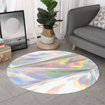 Holographic Art Print Round Rug
