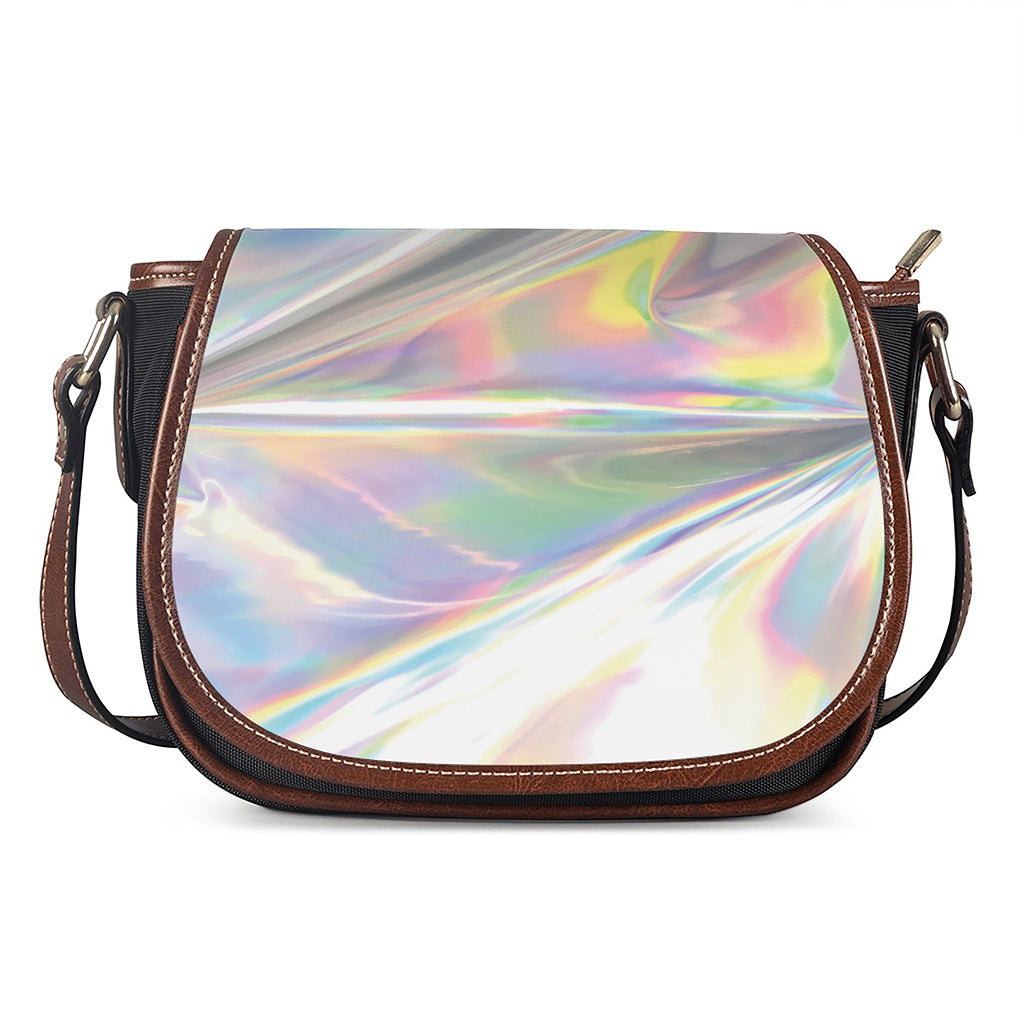Holographic Art Print Saddle Bag