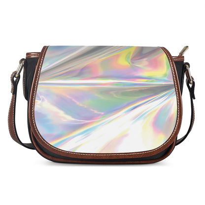 Holographic Art Print Saddle Bag