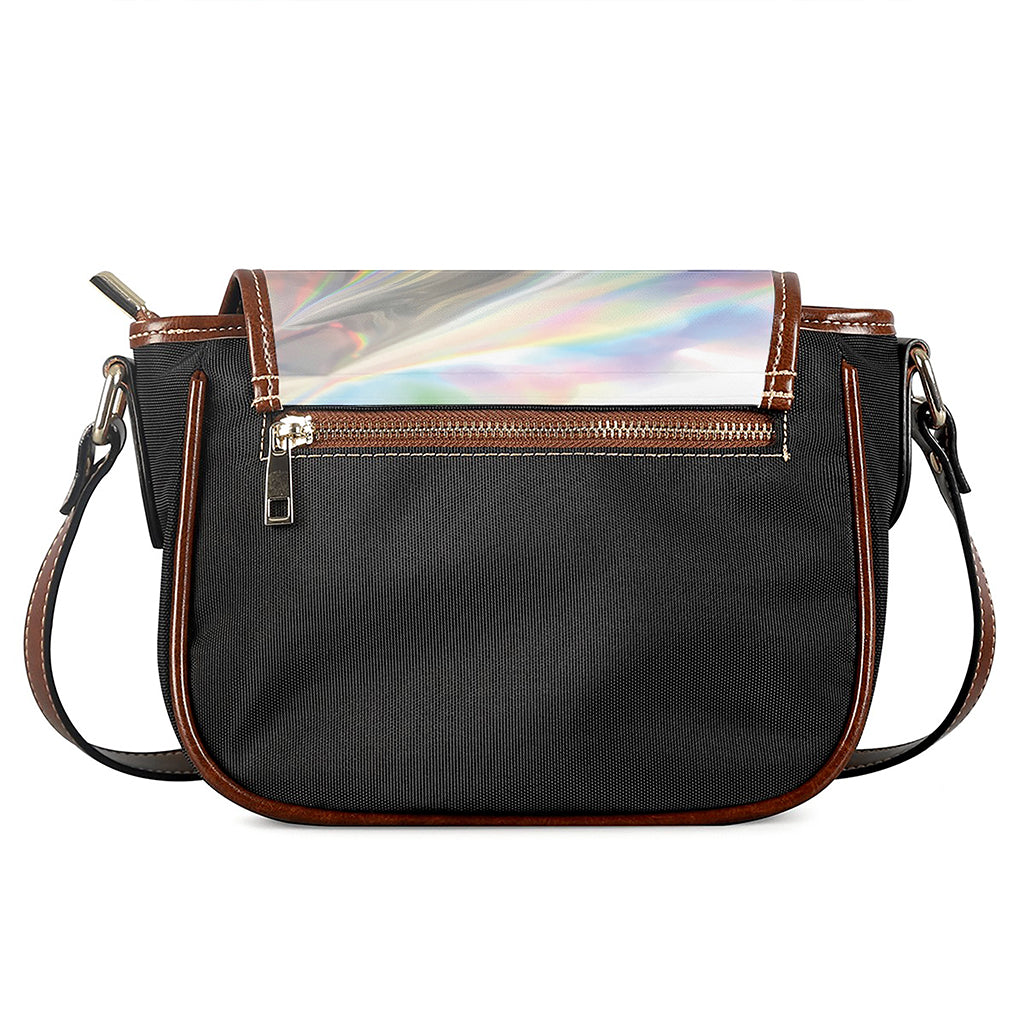 Holographic Art Print Saddle Bag