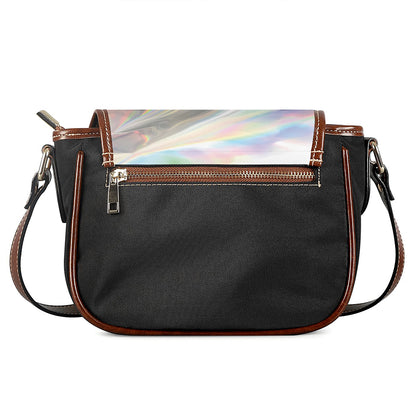 Holographic Art Print Saddle Bag