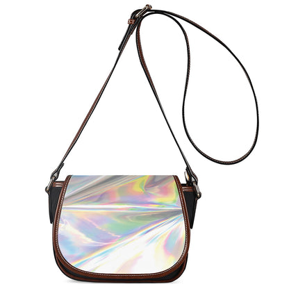 Holographic Art Print Saddle Bag