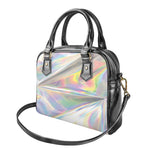 Holographic Art Print Shoulder Handbag