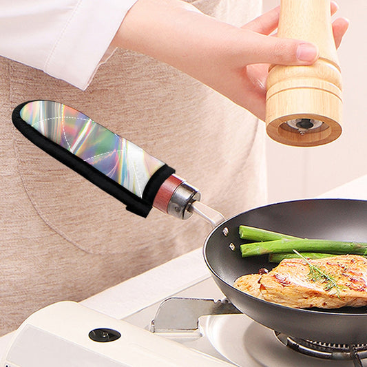 Holographic Art Print Skillet Handle Cover