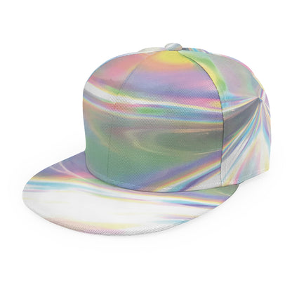 Holographic Art Print Snapback Cap