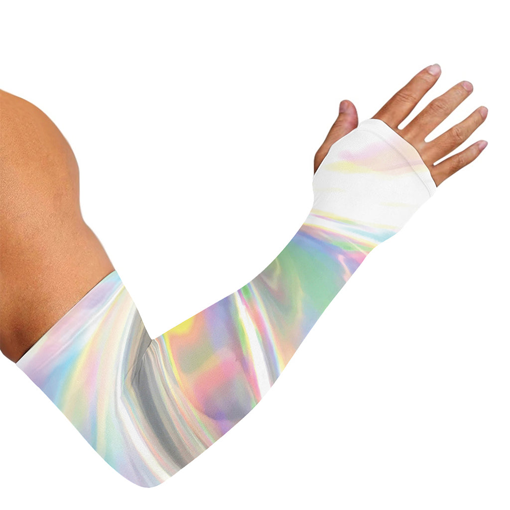 Holographic Art Print Sun Protection Arm Sleeves