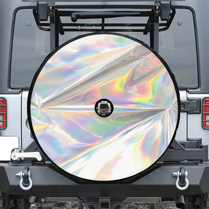 Holographic Art Print Tire Cover With Camera Hole