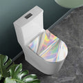 Holographic Art Print Toilet Lid Cover