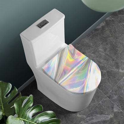Holographic Art Print Toilet Lid Cover