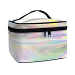 Holographic Art Print Travel Makeup Bag