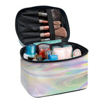 Holographic Art Print Travel Makeup Bag
