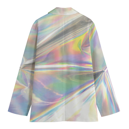 Holographic Art Print Women's Blazer