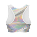 Holographic Art Print Women's Sports Bra