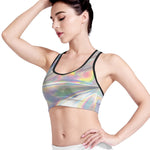 Holographic Art Print Women's Sports Bra