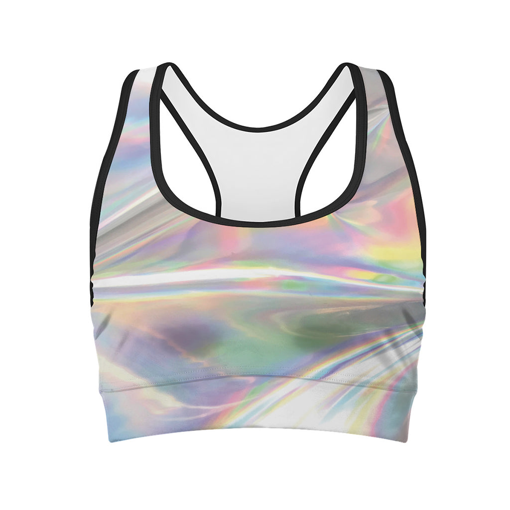Holographic Art Print Women's Sports Bra