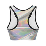 Holographic Art Print Women's Sports Bra