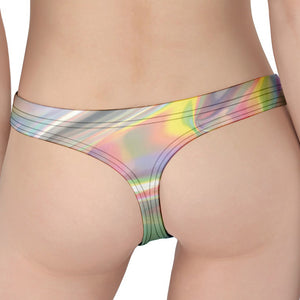 Holographic Art Print Women's Thong