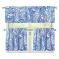 Holographic Artwork Print 3 Piece Kitchen Curtains