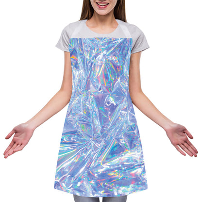 Holographic Artwork Print Adjustable Apron