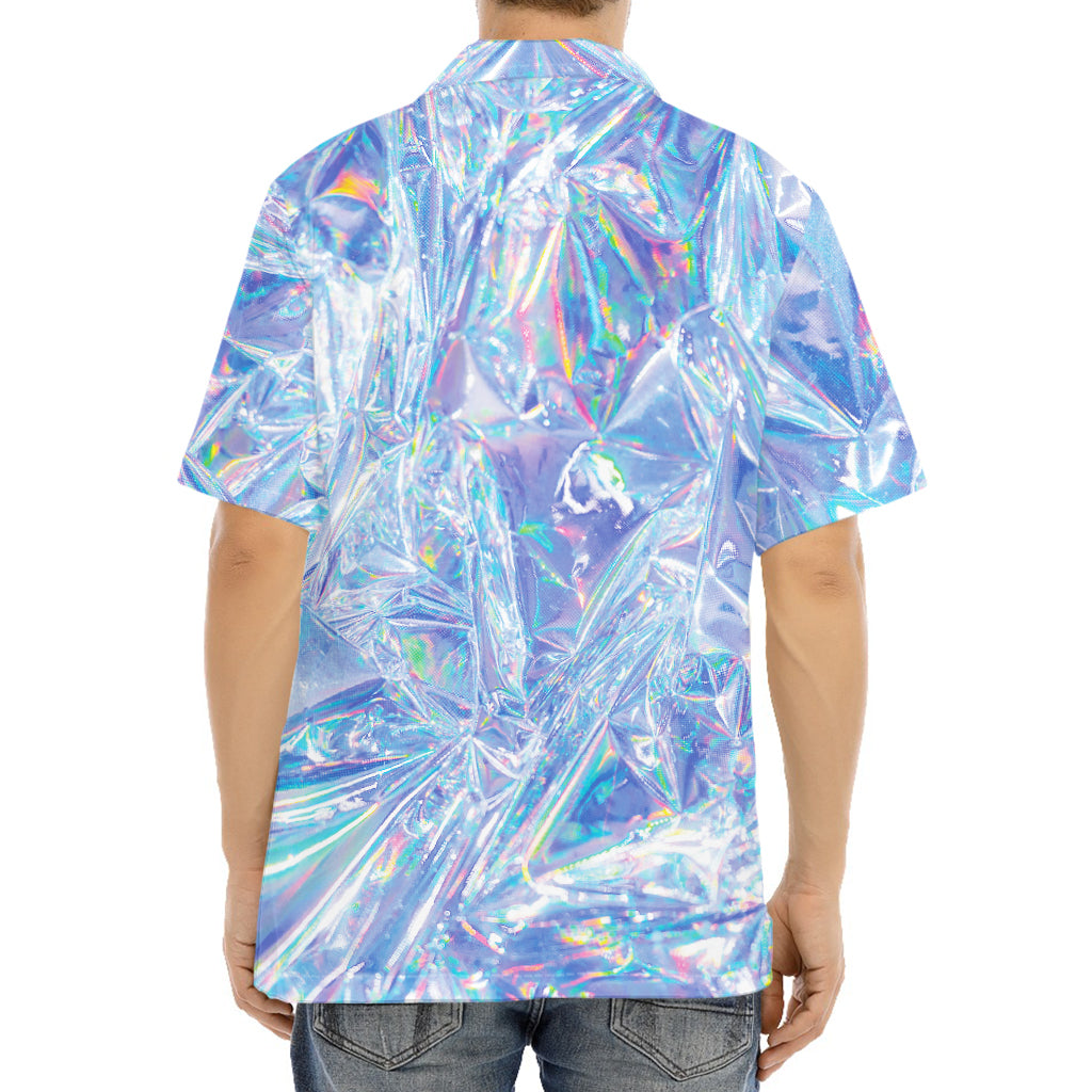 Holographic Artwork Print Aloha Shirt
