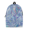 Holographic Artwork Print School Backpack