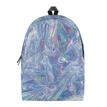 Holographic Artwork Print Backpack