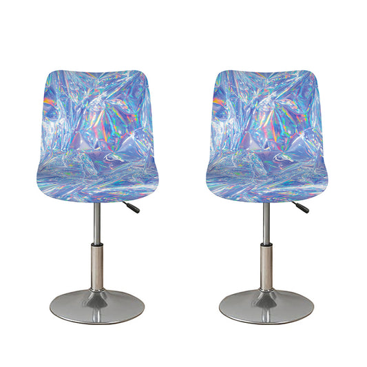 Holographic Artwork Print Bar Stool Covers