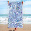 Holographic Artwork Print Beach Towel