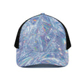Holographic Artwork Print Black Mesh Trucker Hat