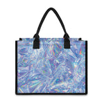 Holographic Artwork Print Canvas Tote Bag