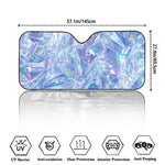 Holographic Artwork Print Car Windshield Sun Shade